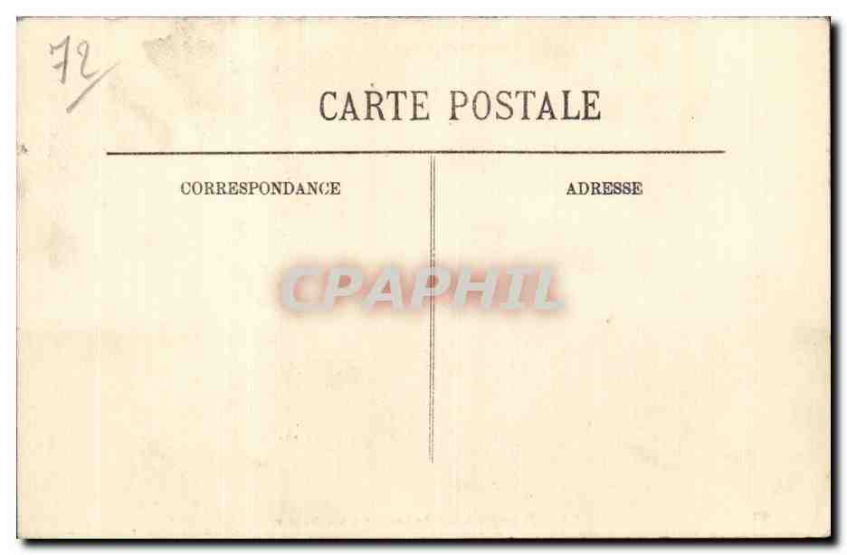 CPA Sable Vue du jardin de la ville — Back
