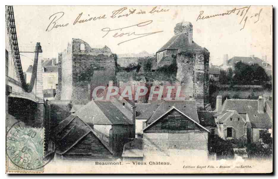 CPA Beaumont Vieux chateau