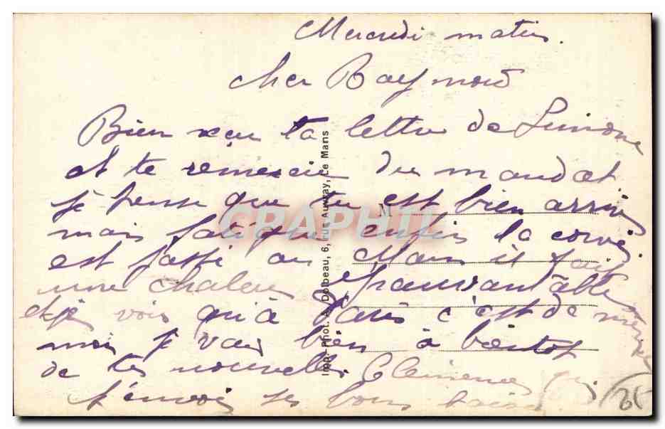 CPA Le mans Monument de Wilbur Wright inaugure le 17 juillet 1920 Aviation Aviateur — Rückseite