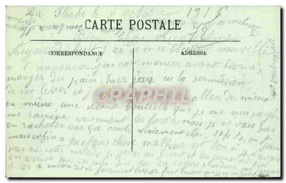 CPA La Fleche Le Prytanee Interieur de la chapelle — Rückseite