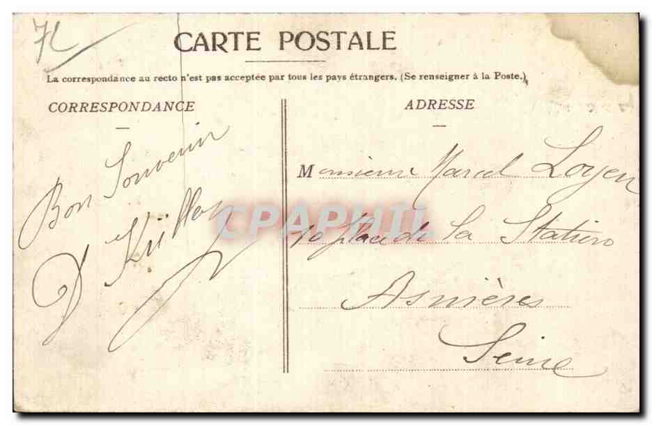 CPA Le Mans Le pont Gambetta sur la Sarthe — Rückseite