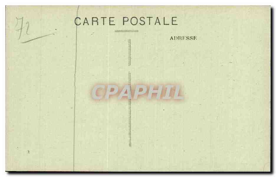 CPA La Fleche L hotel de ville avant l incendie — Rückseite