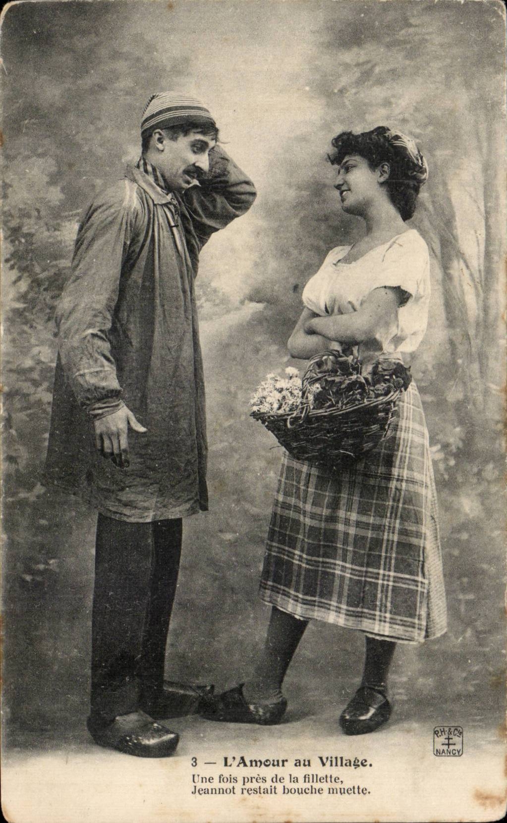 L'Amour au Village — scène de comédie — éditeur R. R. & C. Nancy, n°3