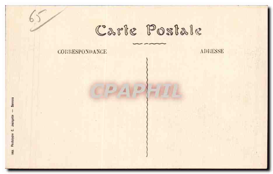 CPA St Sauveur L eglise — Verso