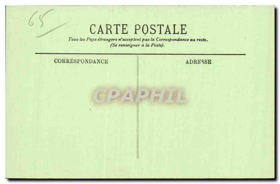CPA St Sauveur Grand hotel de France — Verso
