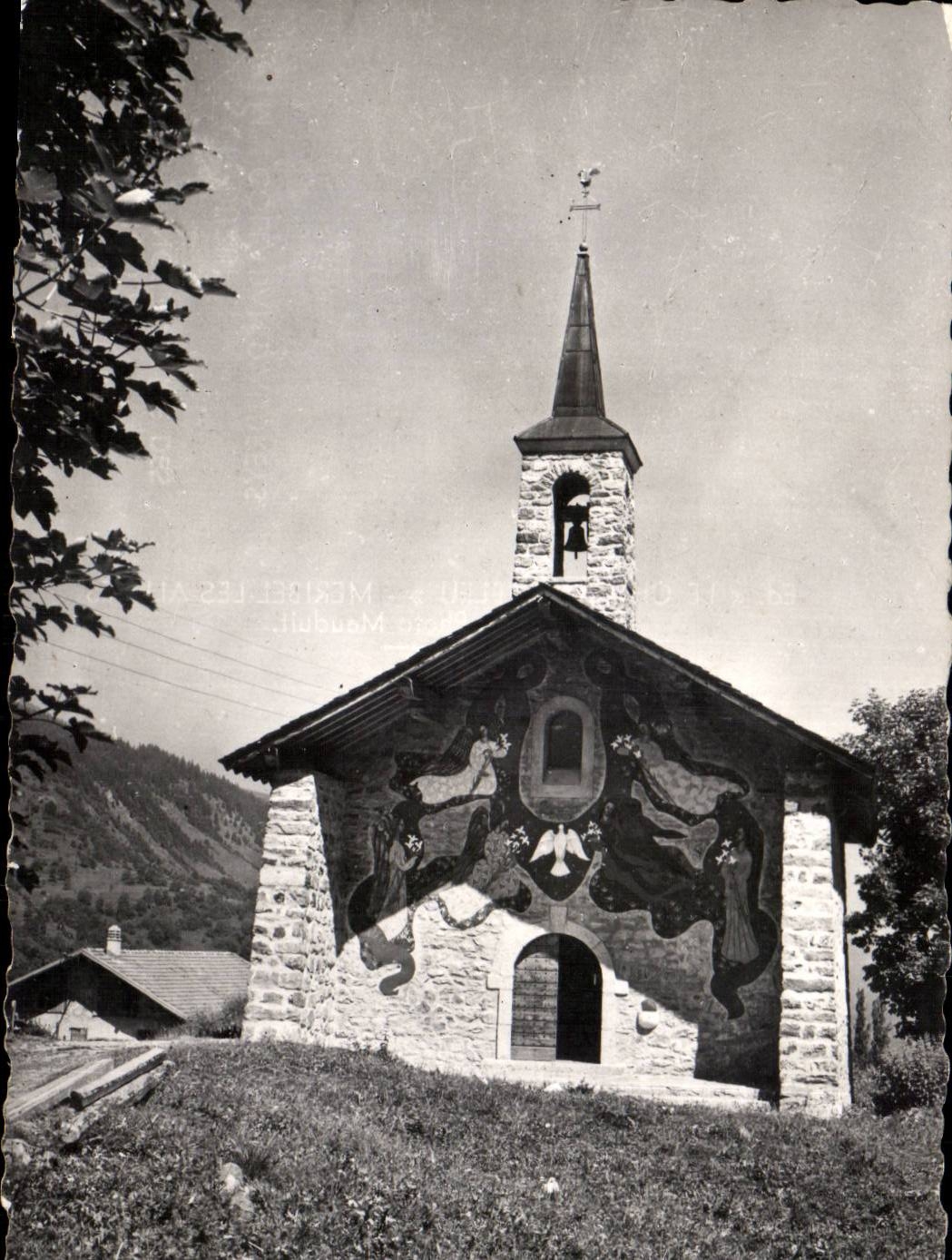CPSM Meribel Les Allues La chapelle Notre Dame des Neiges 