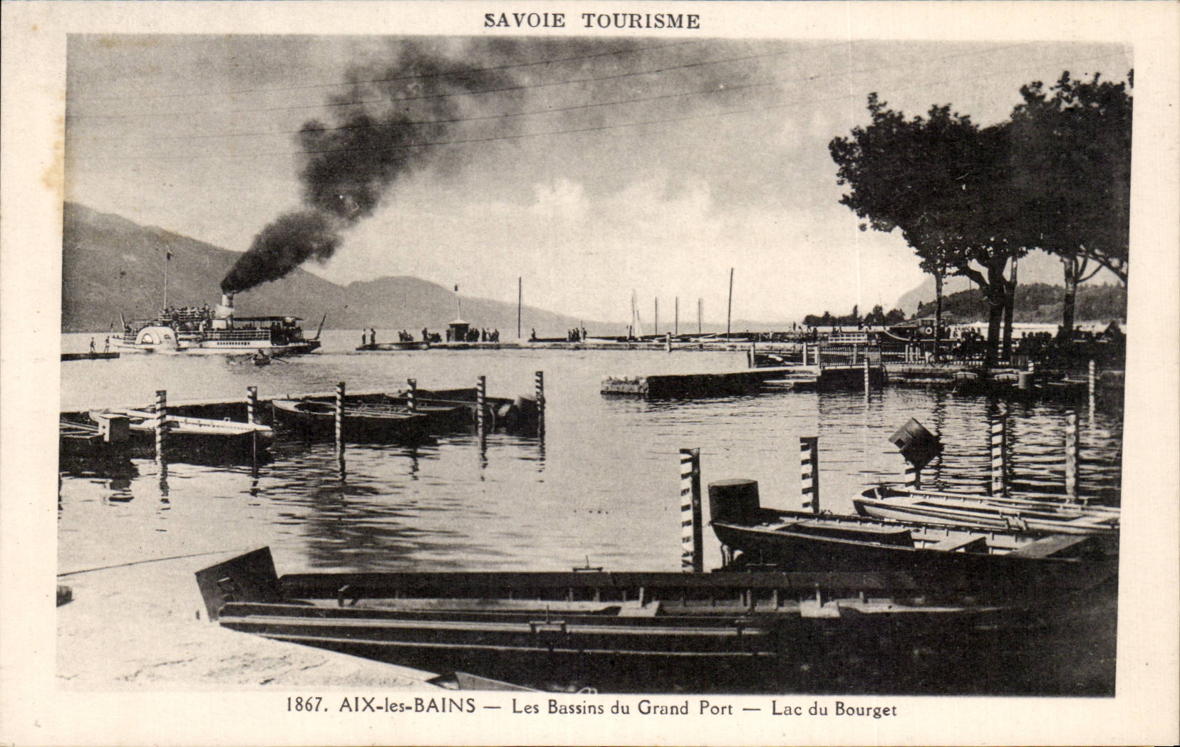 CPA Aix les Bains Les bassins du grand port Lac du Bourget