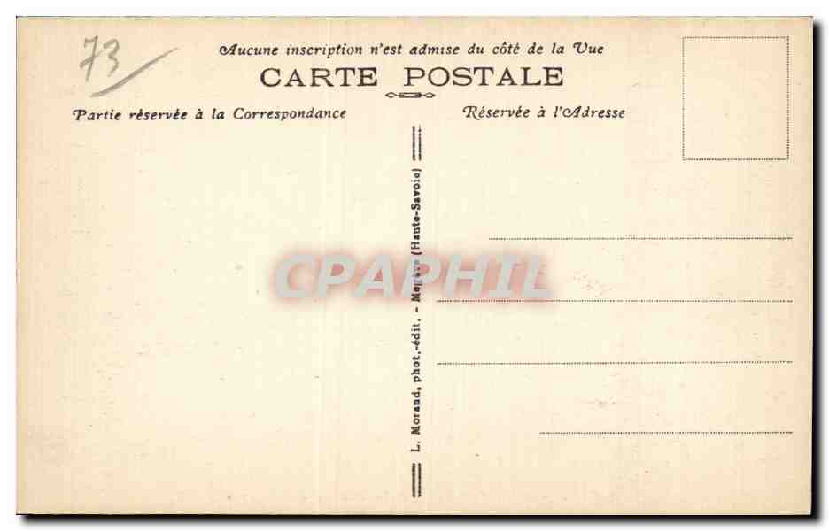 CPA Flumet et la chaine des Aravis — Rückseite