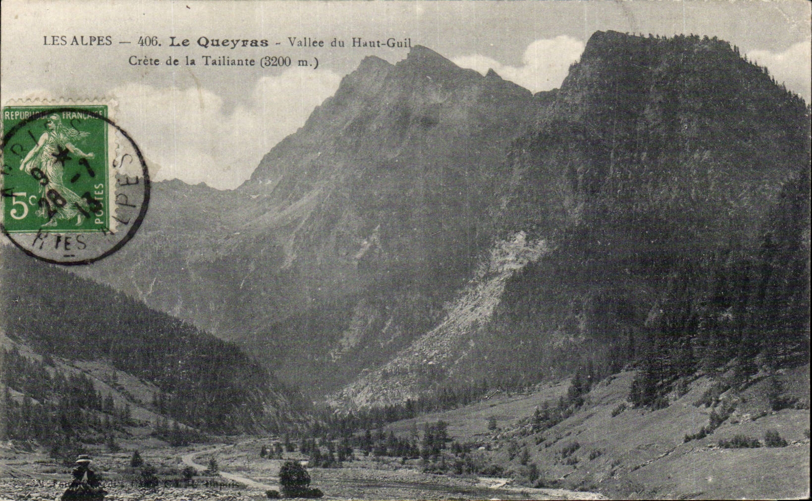 Die Alpen — Le Queyras — Tal des Haut-Guil — Kamm der Tailliant (3200 m.) — N. S. 406
