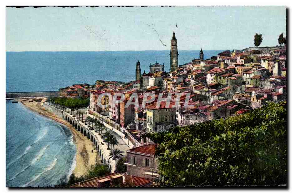 CPA Menton Vue generale du Vieux Menton 
