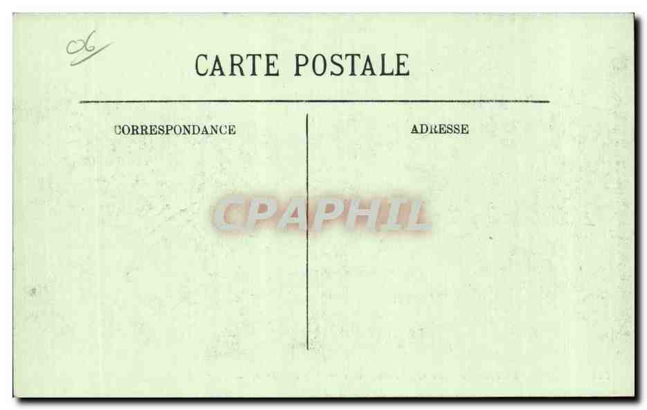 CPA Nice La plateforme du chateau vue vers la baie des anges — Rückseite