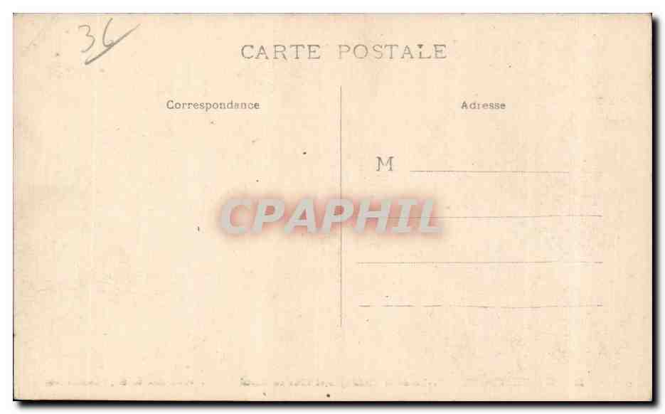 CPA Chateauroux Praire de St Christophe et chateau Raoul — Rückseite