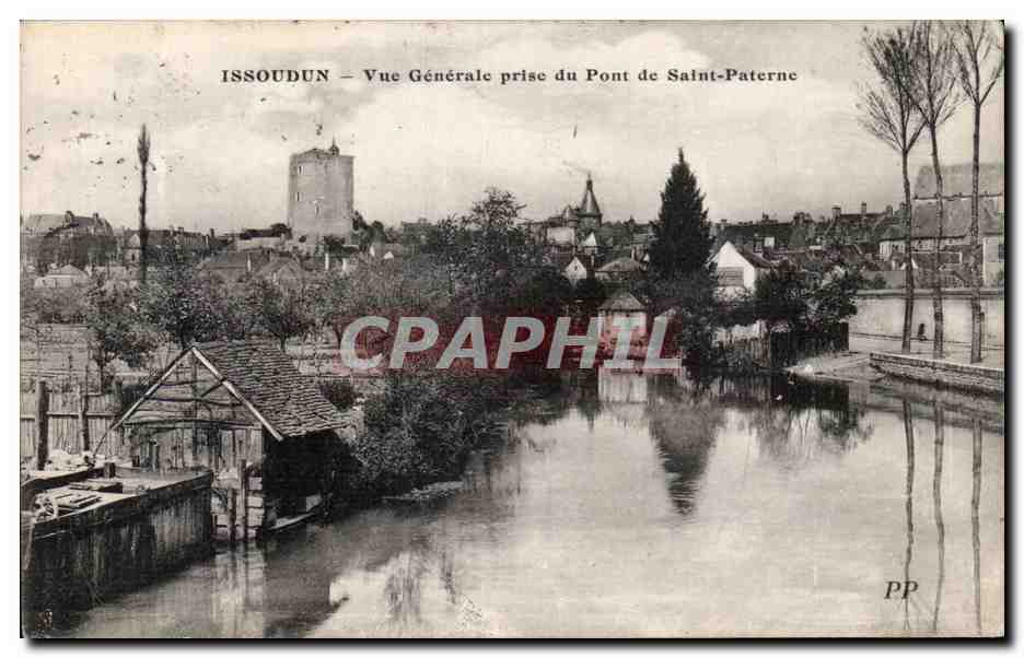 CPA Issoudun Vue generale prise du pont de Saint Paterne