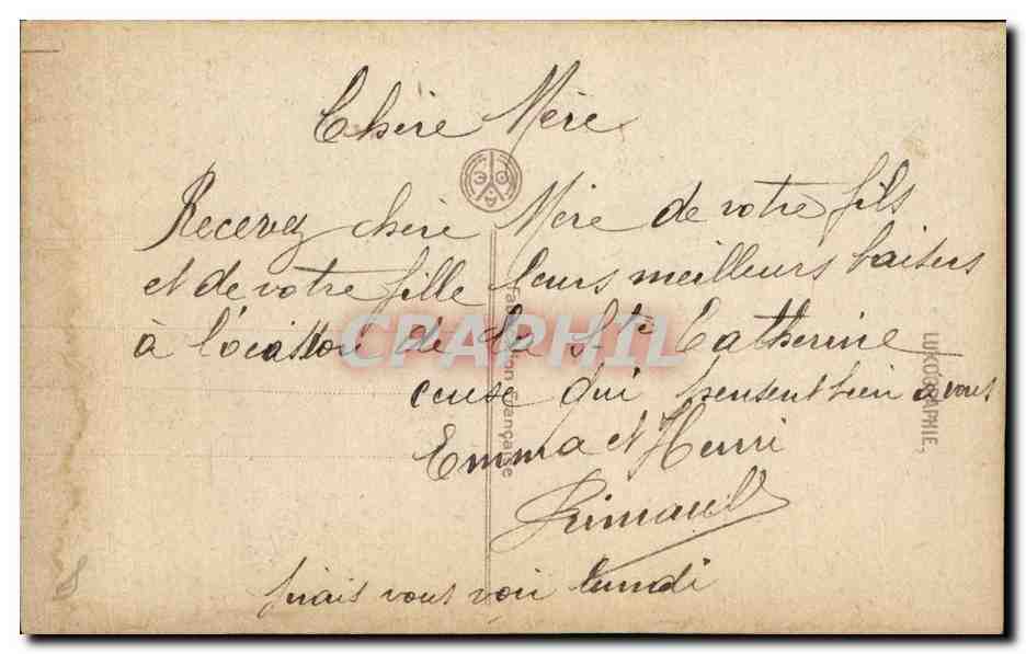 Fleurs Pensee - Pansy - Bonne Fete - CPA  — Verso