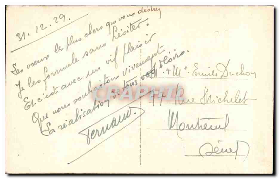 Fleurs Pensee - Pansy - CPA  — Verso