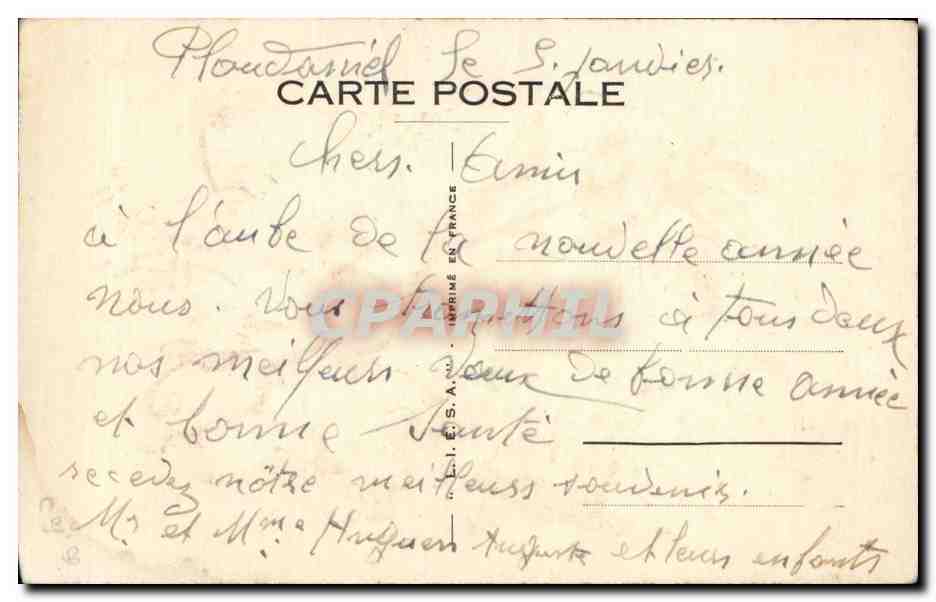 Fleurs Pensee - Pansy - CPA  — Verso