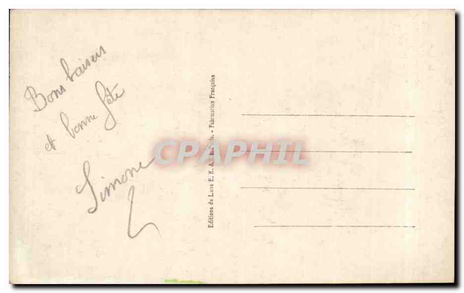 Fleurs Pensee - Pansy - Bonne Fete - CPA  — Verso