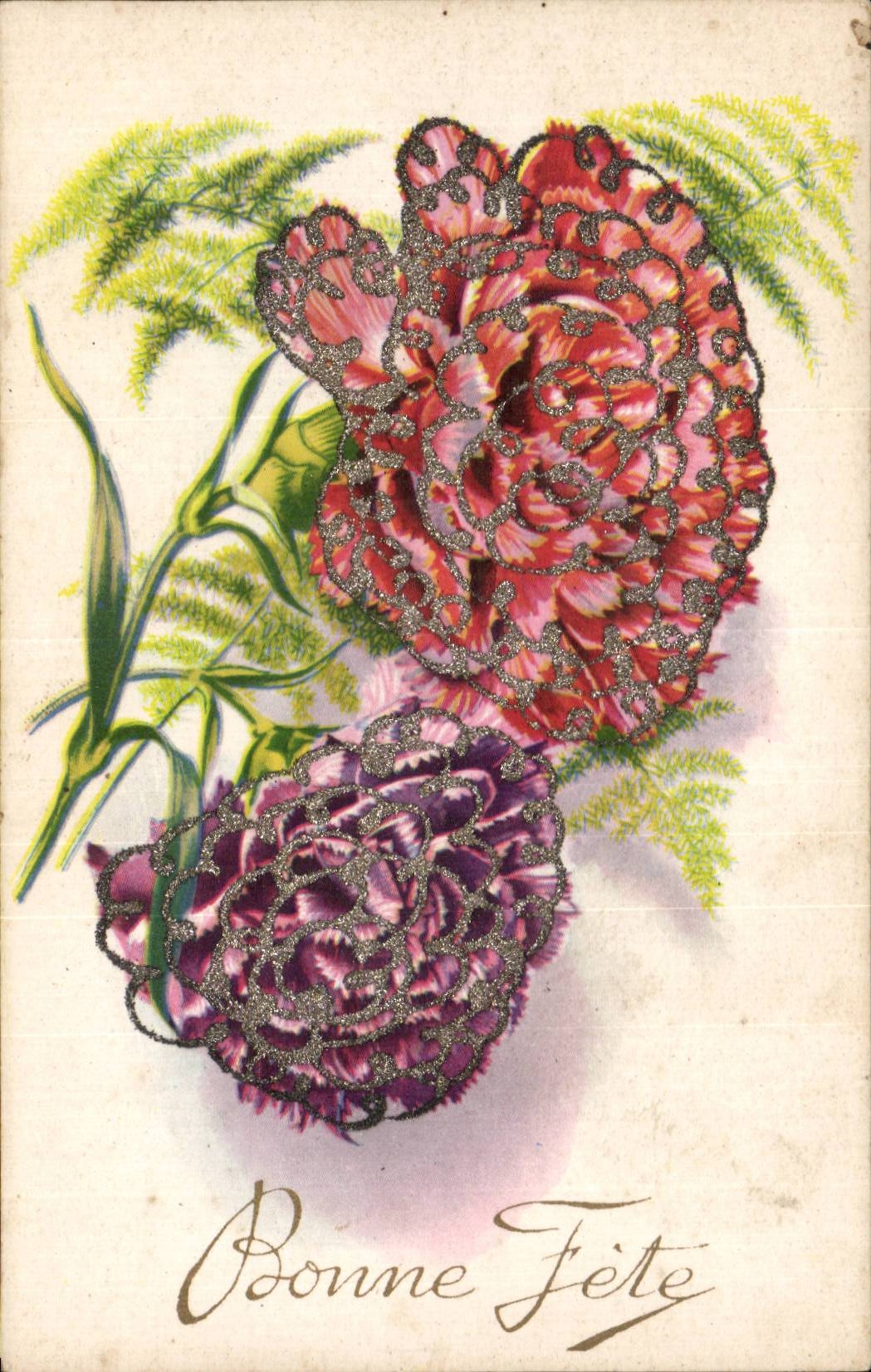 Fleurs Bonne Fete - CPA 