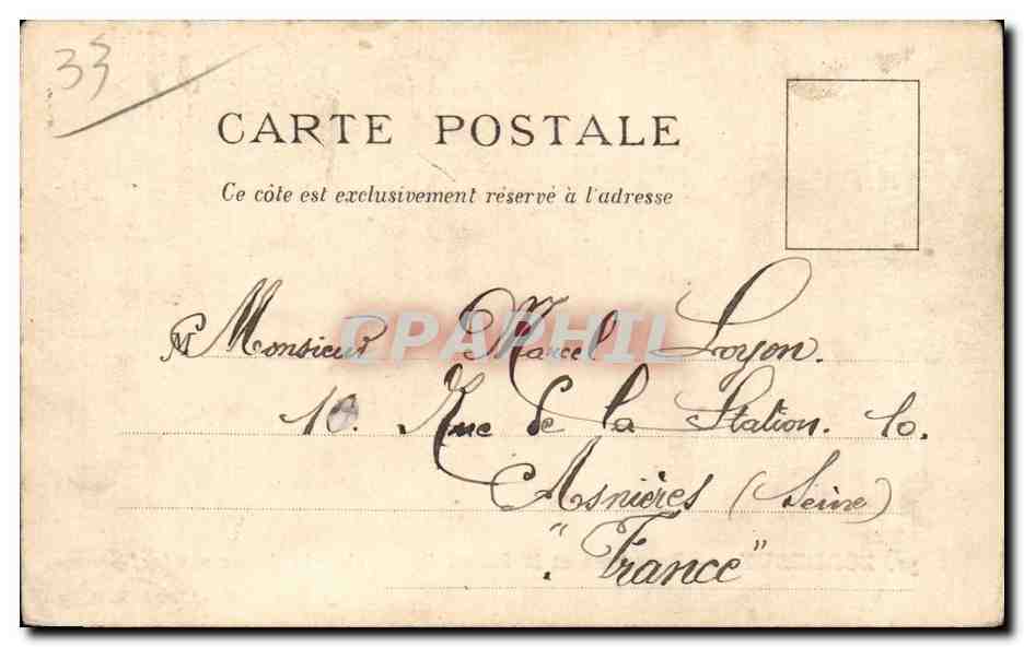 BORDEAUX — Panorama et la Passerelle du chemin de fer sur la Garonne — Édité par J. H. B. Bx. — Verso