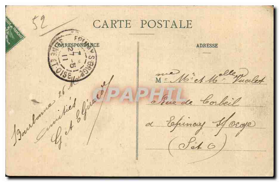 Bourbonne les Bains - L Etablissement Thermale - CPA  — Verso