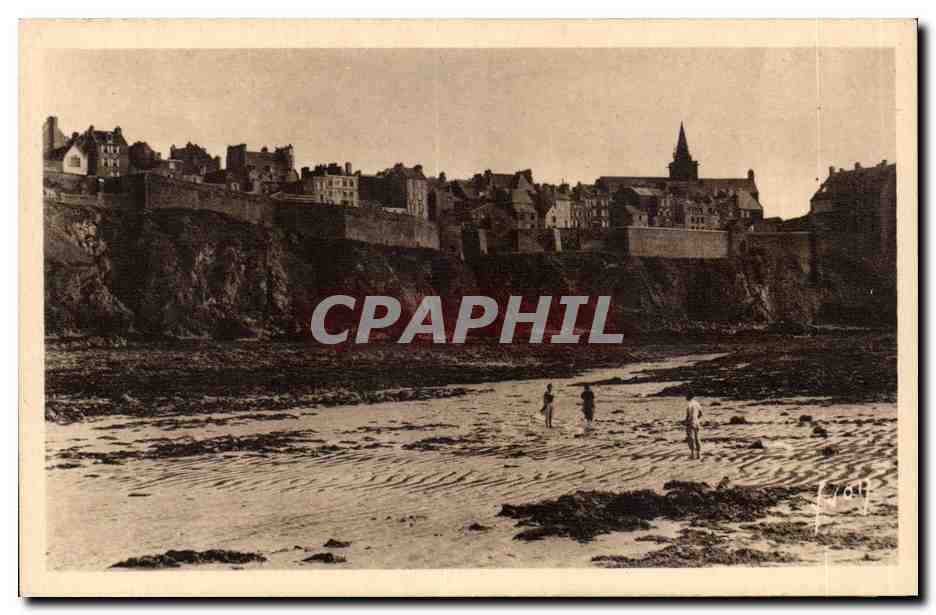 Granville (Manche) — Ansicht der Oberstadt bei Ebbe — Éditions d'Art Yvan, Paris
