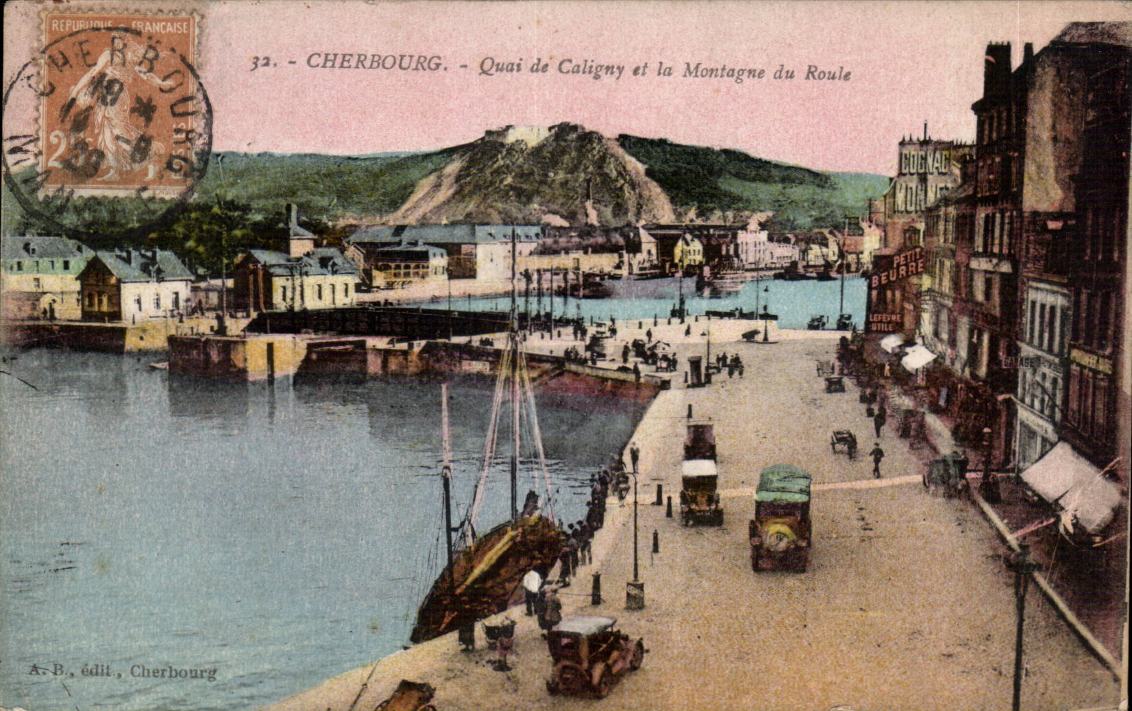 Cherbourg - Quai de Caligny - Montagne de Roule - CPA 
