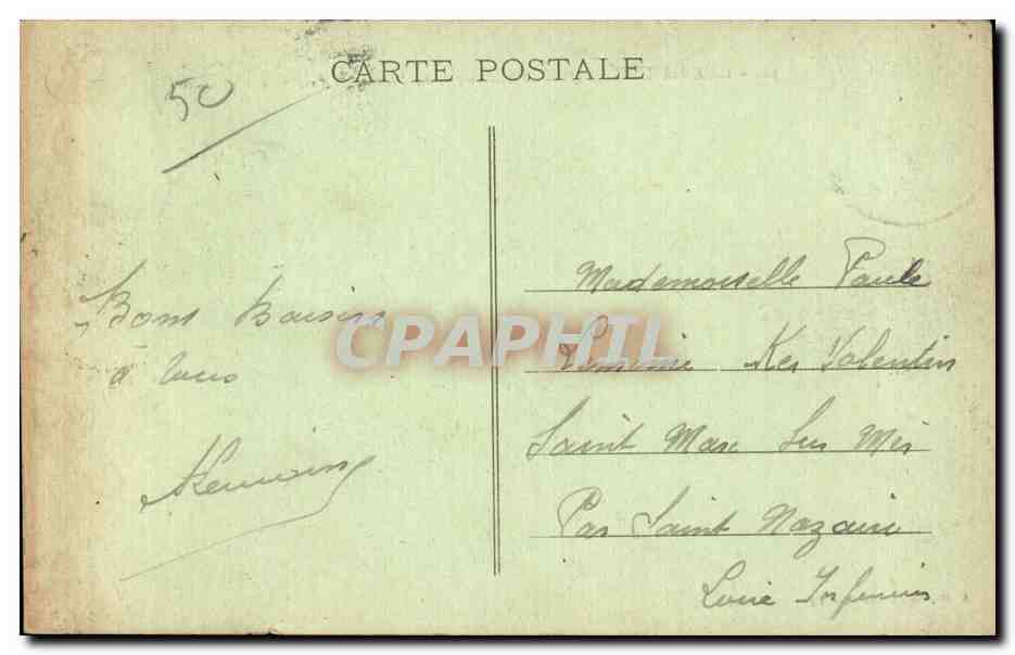 Cherbourg - Quai de Caligny - Montagne de Roule - CPA  — Rückseite