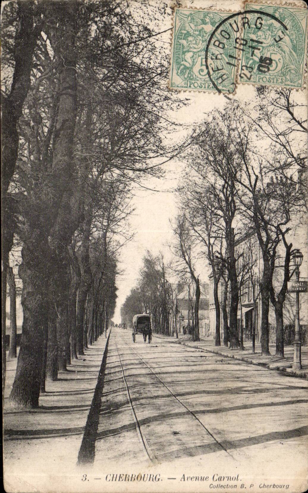 Cherbourg - Avenue Carnot - CPA 