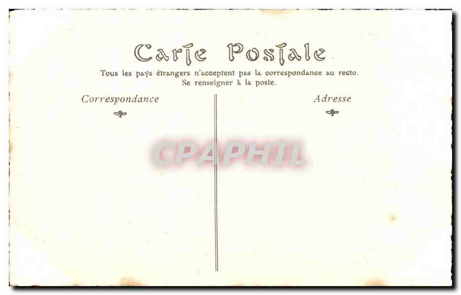 CPA Fantaisie Maitres de l estampe au 18eme Watteau Thomassin Fils Masques Carnaval — Verso