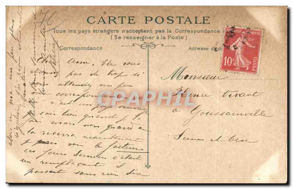CPA Dieppe Les hotels vus du boulevard Automobile — Rückseite