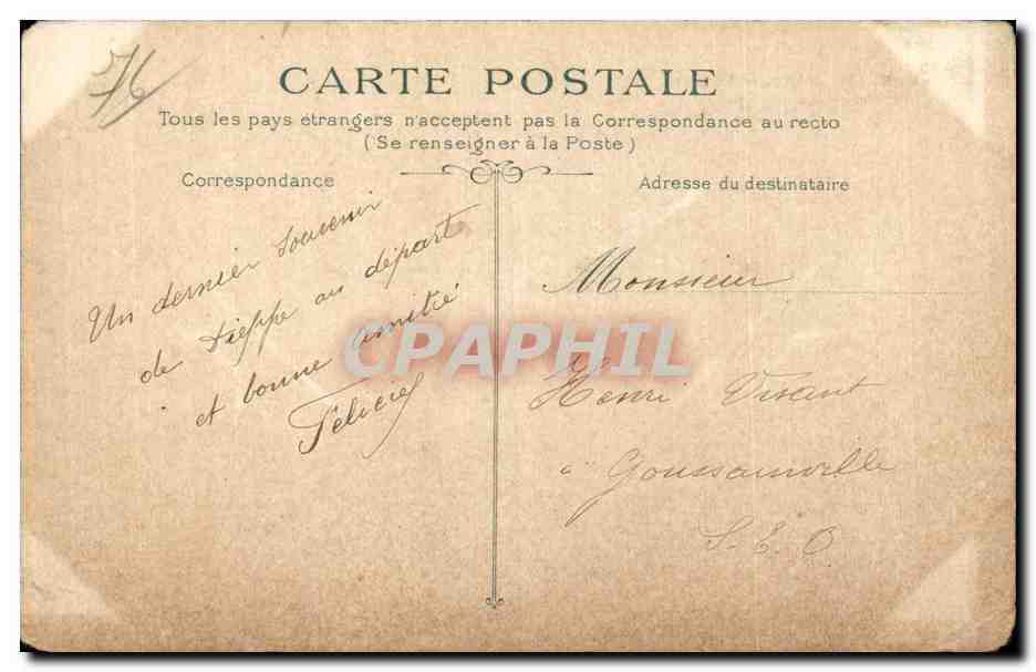CPA Dieppe Le grand pont  — Rückseite