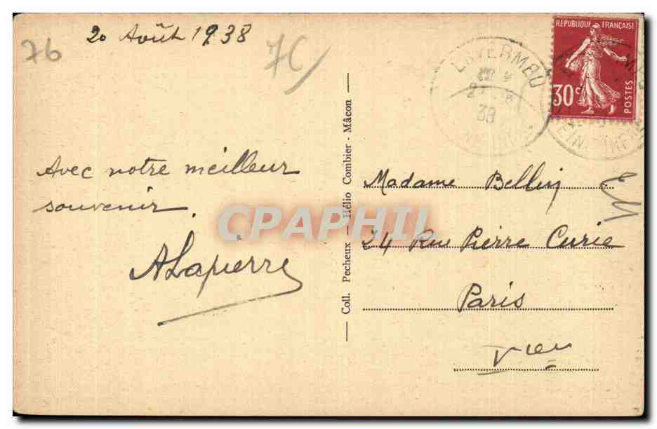 CPA Berneval sur Mer Villas dans la verdure  — Rückseite