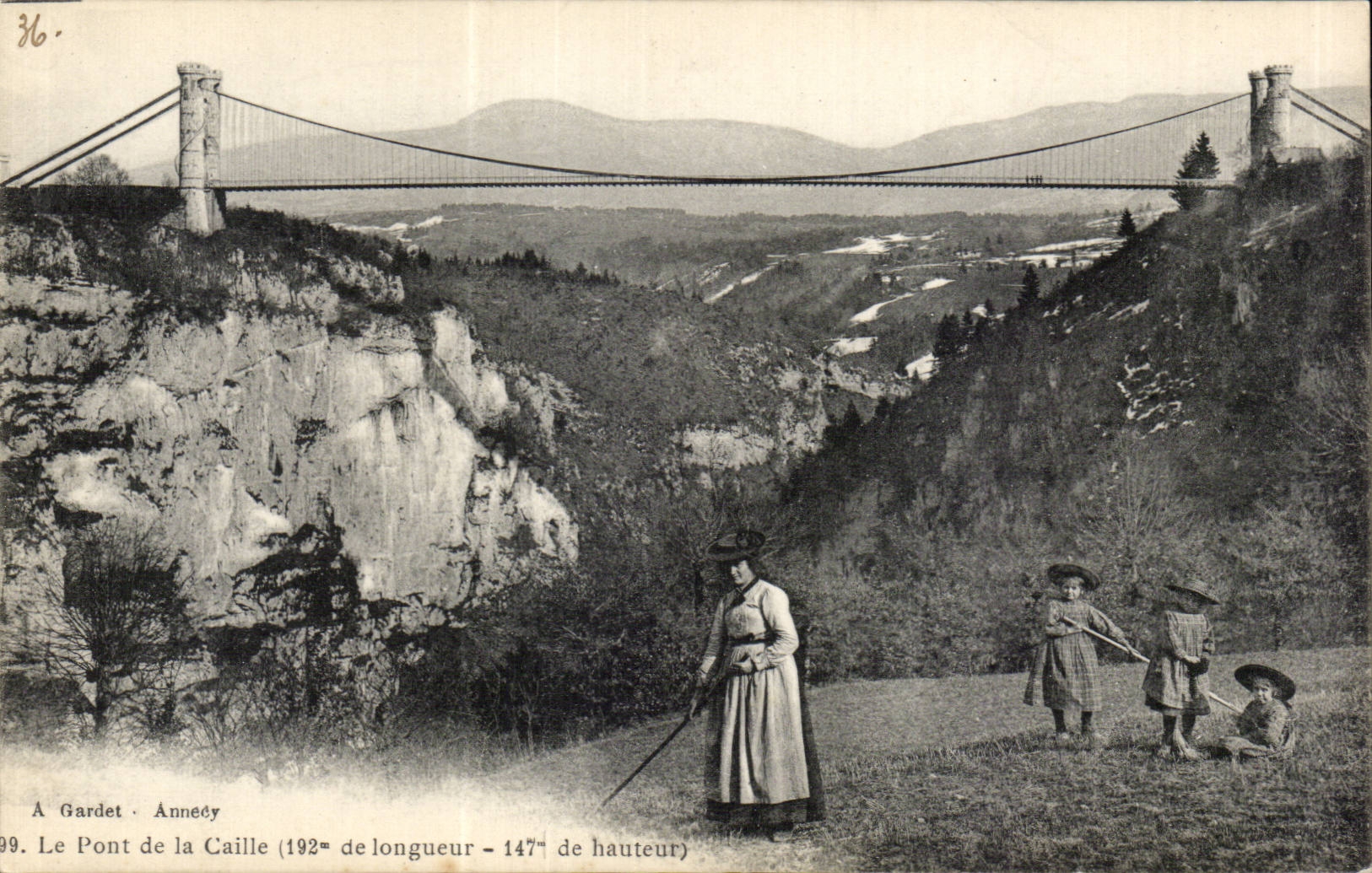 Rouen - Le Pont de la Caille Enfants Folklore - CPA 