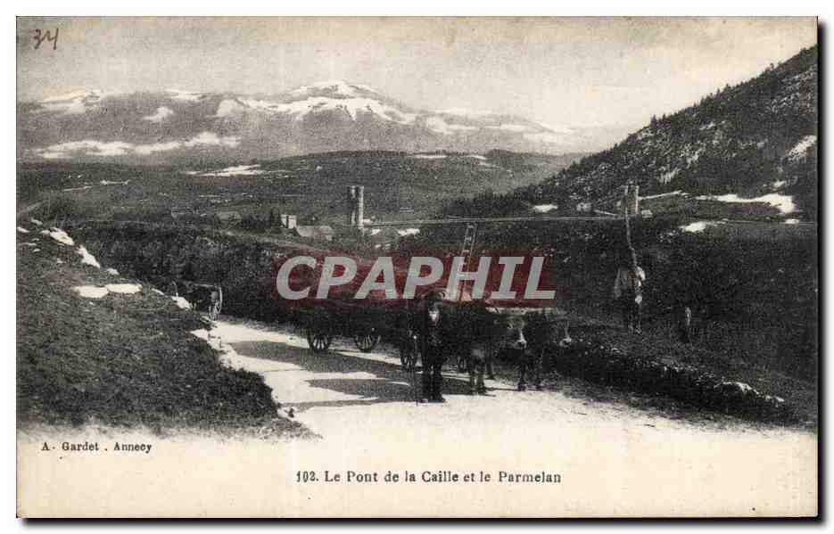 Rouen - Le Pont de la Caille - Le Parmelan Attelage Boeufs - CPA 