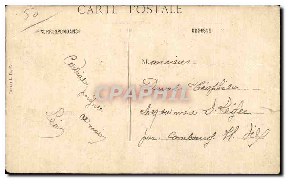 Avranches - Vue Generale - prise en ballon - CPA  — Rückseite