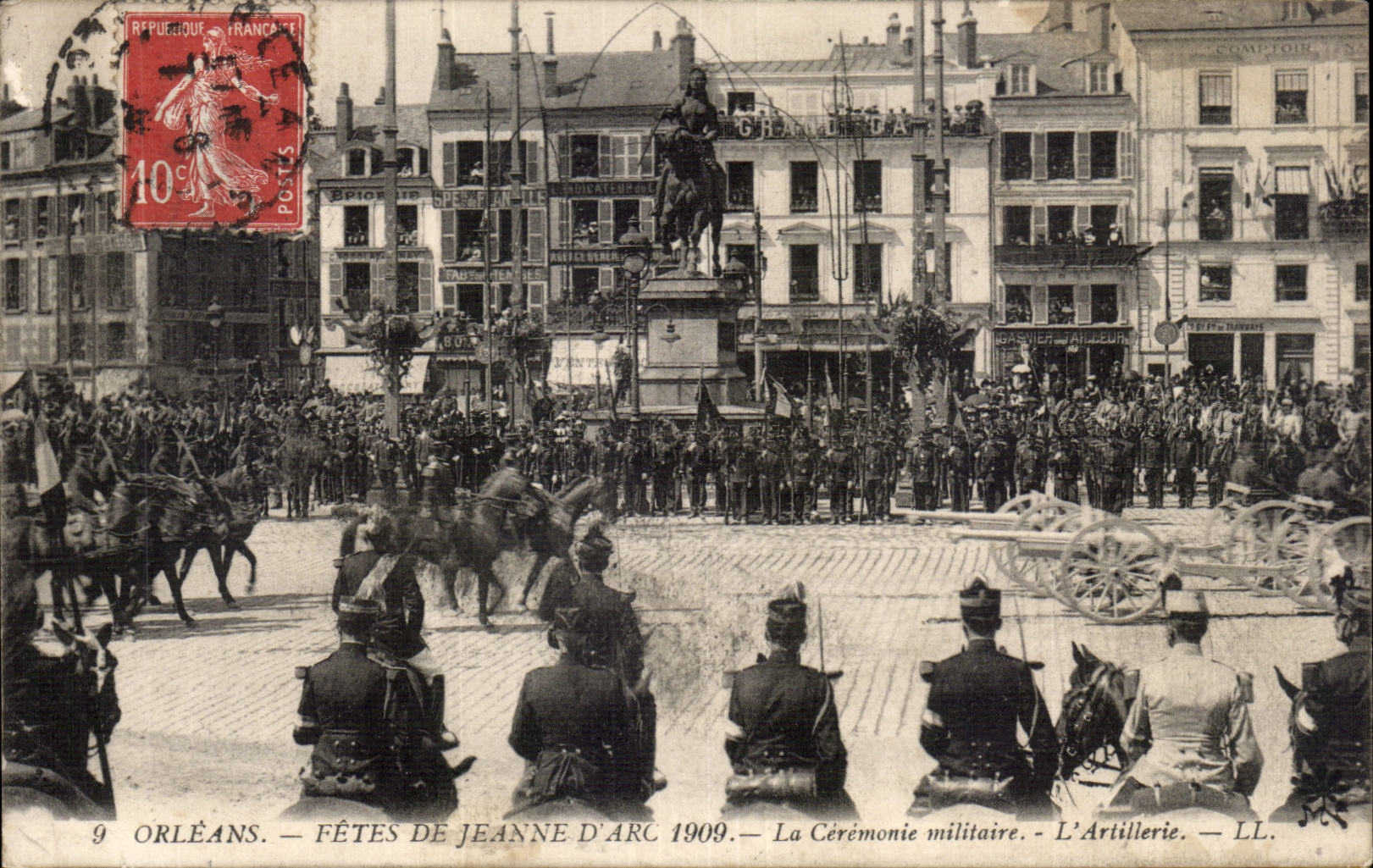 Orleans - Fetes de Jeanne d Arc 1909 - La Ceremonie militaire Militaria - L Artillerie - CPA 