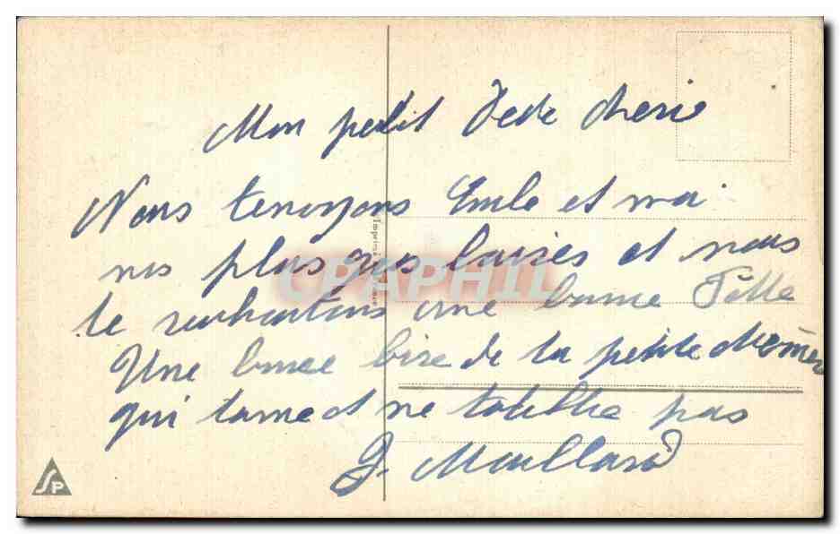 Fleurs Oeillet - Carnation - Bonne Fete - CPA  — Verso