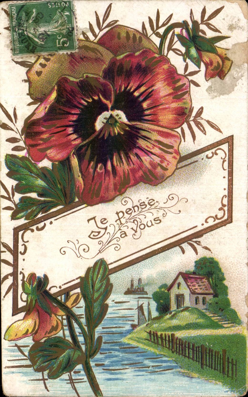 Pansée — Je pense à vous — J.C. Paris