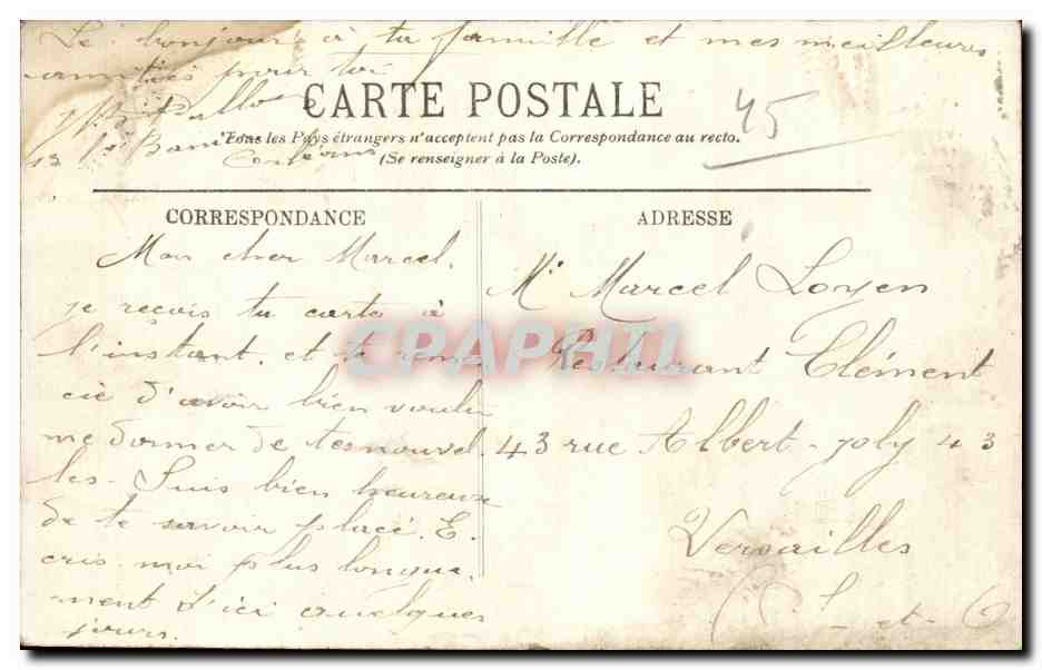 Orleans - La Gare - CPA  — Verso