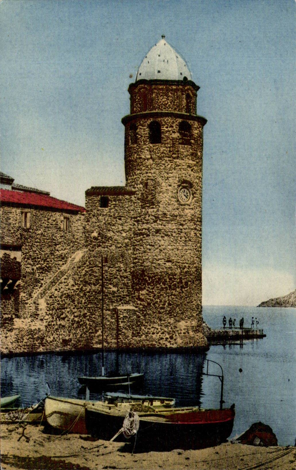 Collioure - Le Vieux Clocher de l Eglise St Vincent - CPA 