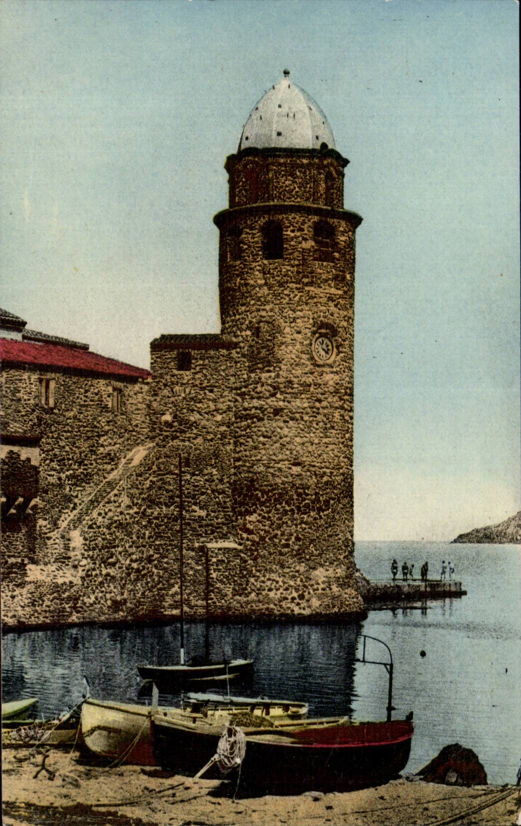 Collioure - Le Vieux Clocher de l Eglise St Vincent - CPA 