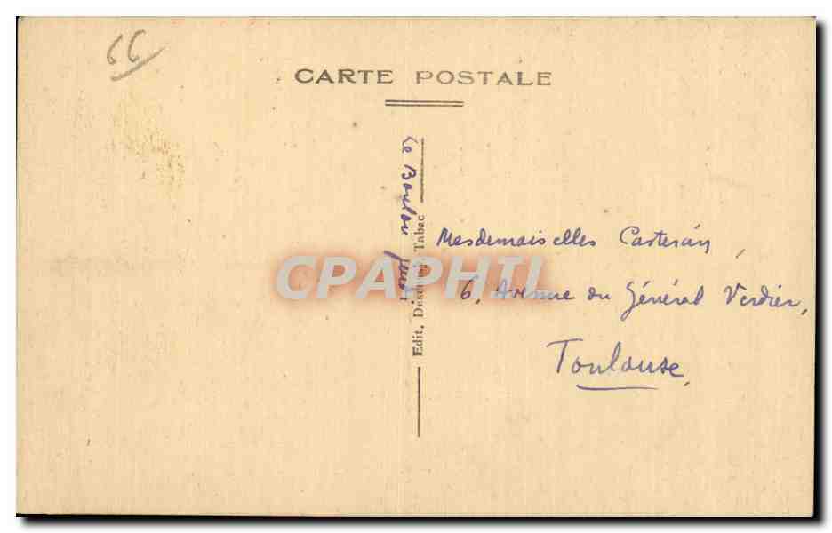 Le Boulou - L Eglise St Philippe - L Etablissement Thermal - CPA  — Rückseite