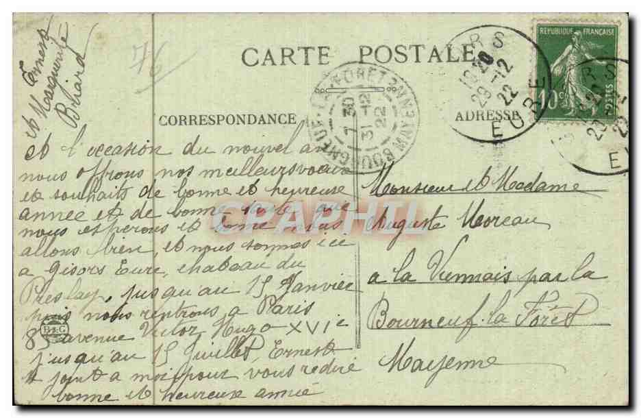 Saint Romain de Colbosc - L Hopital Hospice Militaria - CPA  — Rückseite