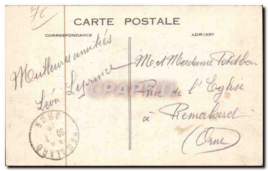 Le Havre - Jardin de l Hotel de Ville et rue de Paris - CPA  — Rückseite