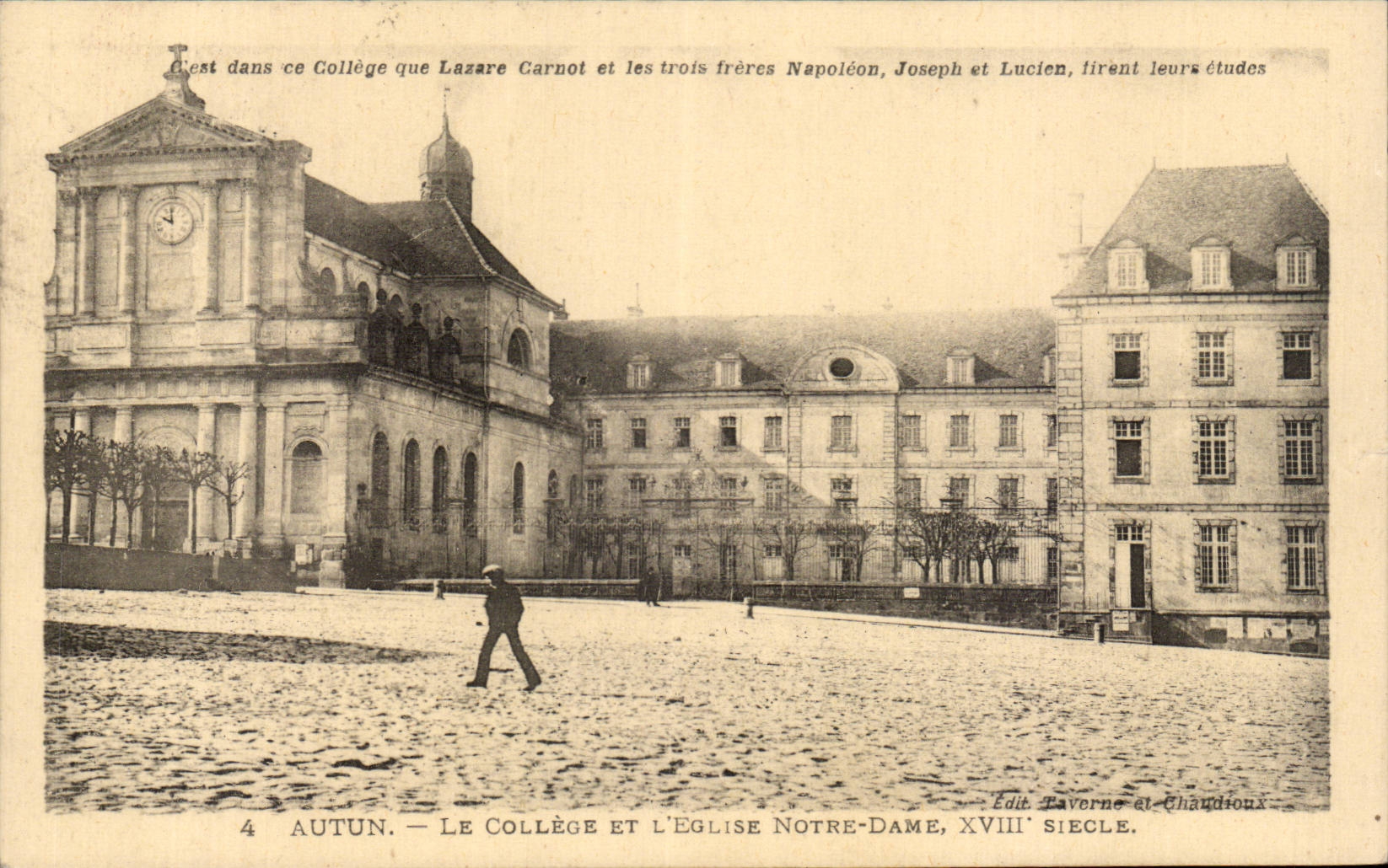 Autun - Le College - 3 Freres Napoleon Joseph et Lucien tirent les etudes - CPA 