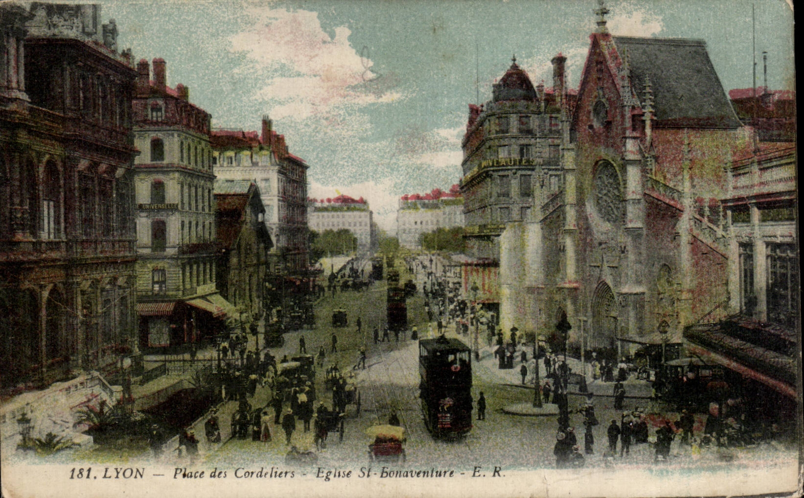 Lyon — Place des Cordeliers — Église Saint-Bonaventure — E. R.