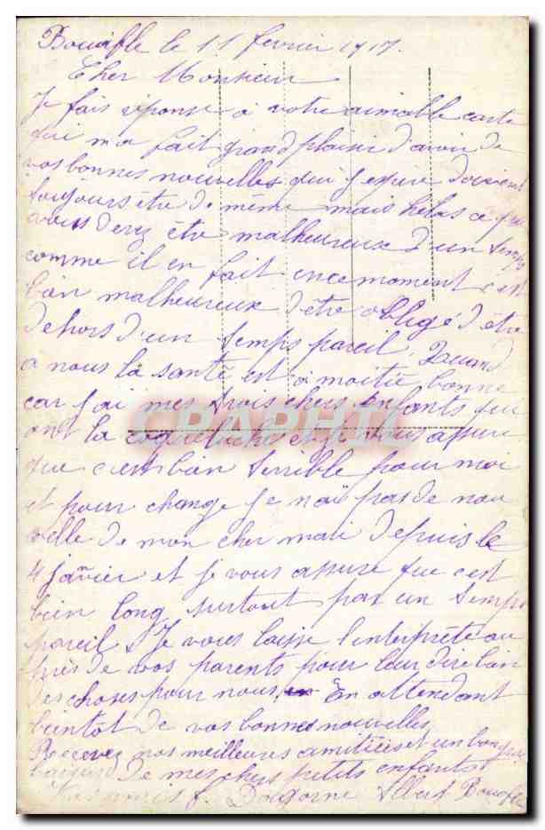CPA Fantaisie Fleurs Meilleure annee — Back