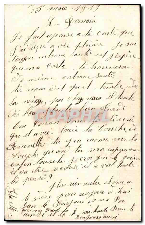 CPA Fantaisie Enfants 1er Avril Paques — Rückseite