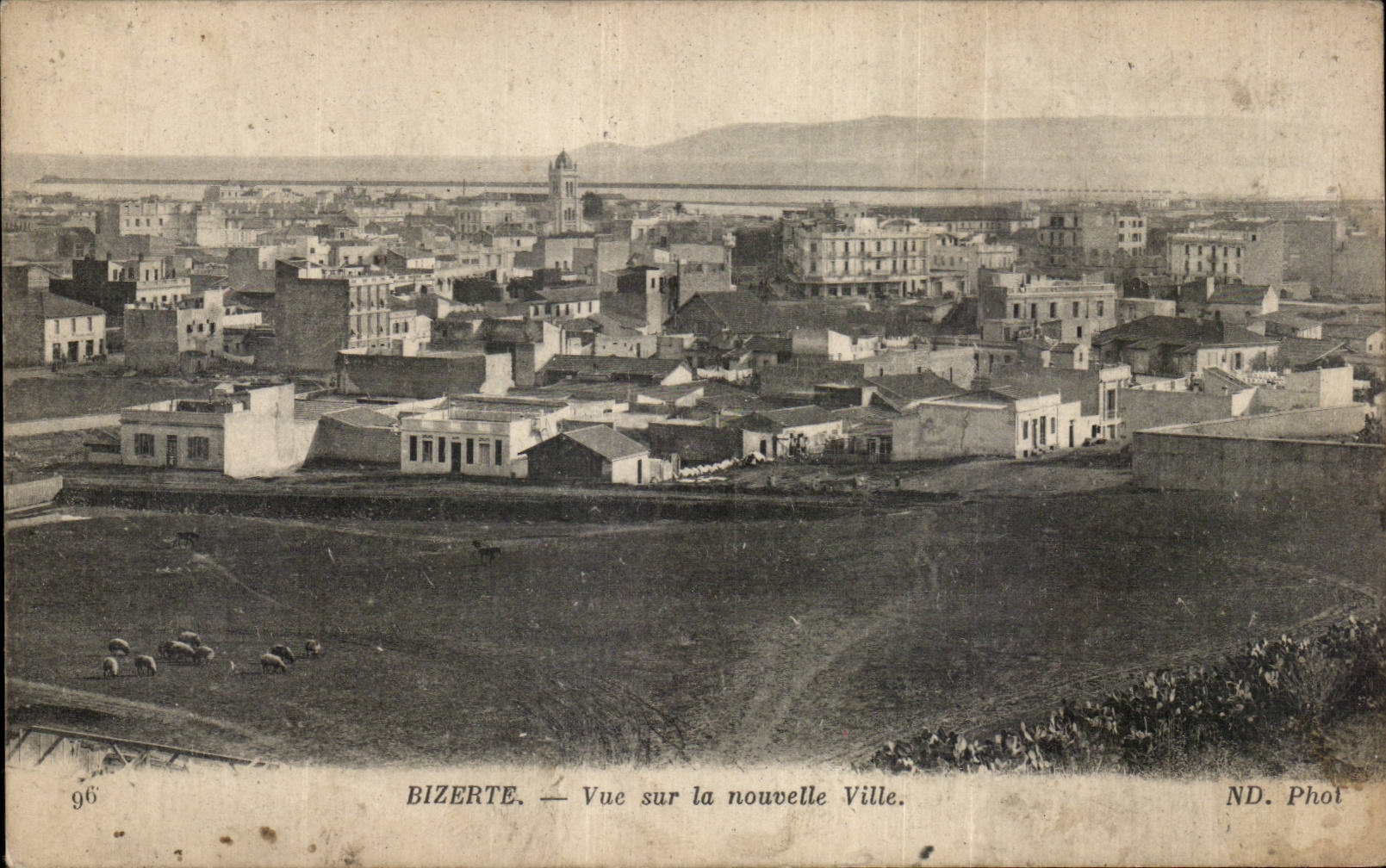 CPA Tunisie Bizerte Vue sur la nouvelle ville