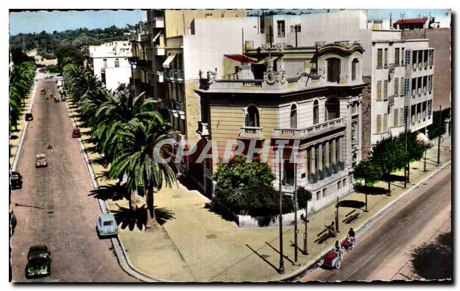 CPA Tunisie Tunis Avenue Carnot et avenue de Paris 
